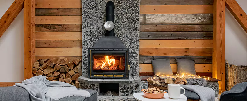 Thelin Hearth Products Direct Vent Gas Stove Fireplace Inspection in Ives Estates, Florida